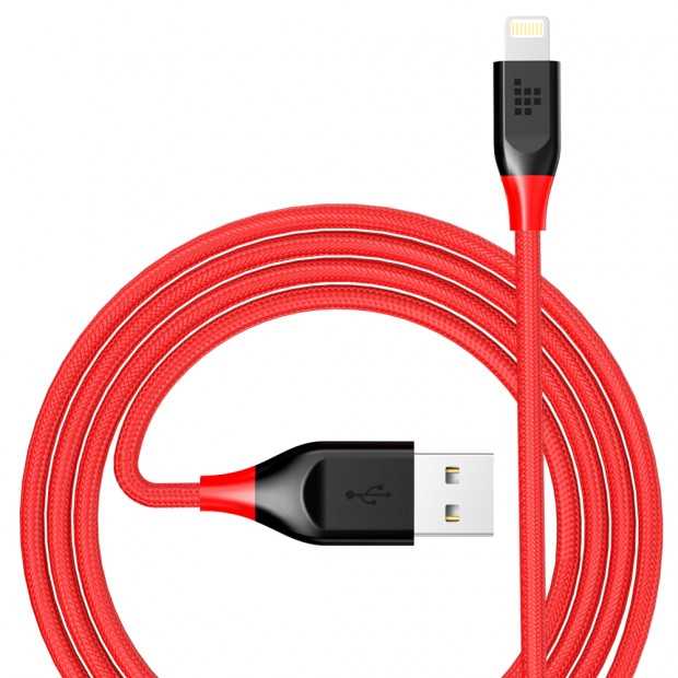 Tronsmart Braided Nylon Lightning Cable (Red)